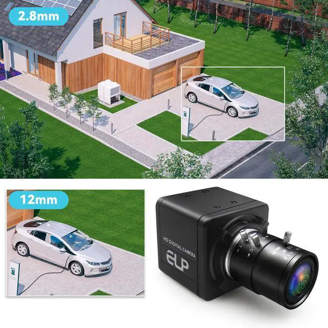 Alt view image 4 of 5 - USB Camera 8MP with 2.8-12mm Manual Varifocal Lens, 4X Optical Zoom Webcam with Metal Case, USB HD Computer Camera with IMX179 Sensor, Plug&Play, for Windows/Linux/Mac/Android, Robot/3D Printer