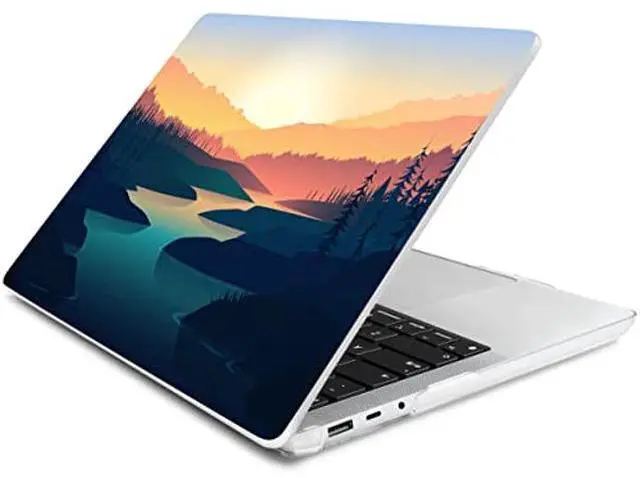 Alt view image 2 of 5 - Batianda Case for 12.4" Microsoft Surface Laptop Go 3 2023 Release/Surface Laptop Go 2 (2022), Designed Clear Protective Plastic Hardshell & Keyboard Cover & Screen Protector, Dawn