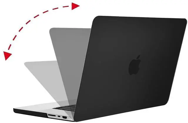 Alt view image 4 of 5 - MOSISO Compatible with MacBook Pro 16 inch Case 2021 Release A2485 M1 Pro / M1 Max, Plastic Hard Shell&Keyboard Skin&Screen Protector&Storage Bag, Black & Colorful Clouds