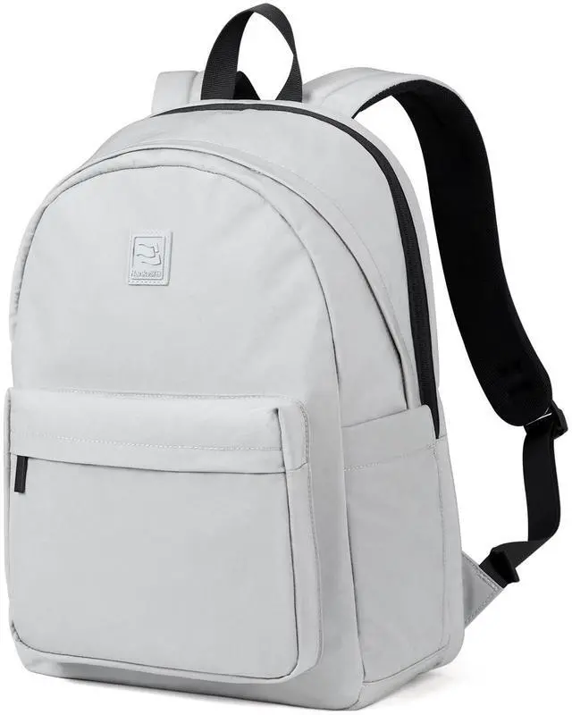 Main image of Hanke Travel Backpack for Women Men, Small College Laptop Backpack, Lightweight Water-Resistant Work Bookbag, Cute Casual Daypack for 15.6 Inch Laptop, Rock Grey