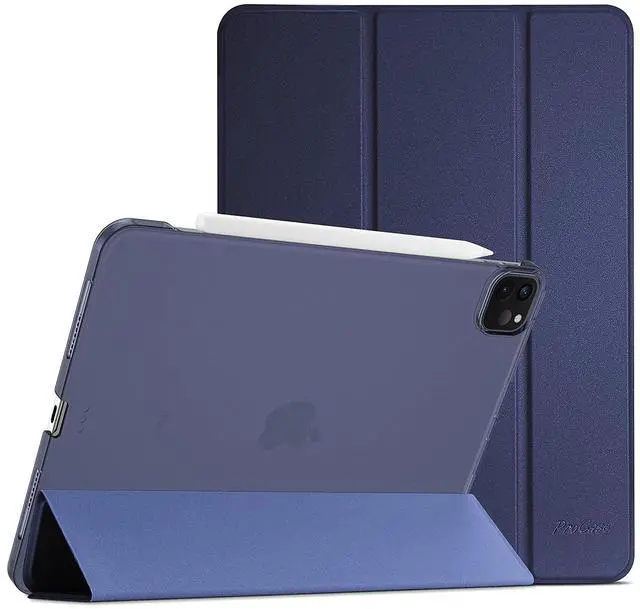 Alt view image 2 of 5 - ProCase iPad Pro 11 Case 2021 2020 2018 Slim Stand Hard Back Case Bundle with Matte Screen Protector for iPad Pro 11 Inch 2021/2020 / 2018