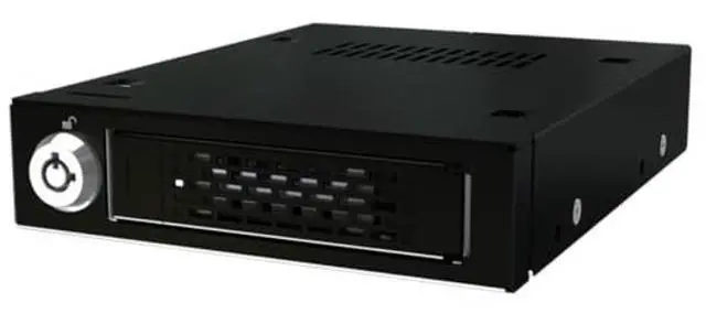 Alt view image 2 of 5 - ICY DOCK Rugged Full Metal 2.5" SAS/SATA HDD & SSD Mobile Rack for External 3.5" Drive Bay | ToughArmor MB991IK-B