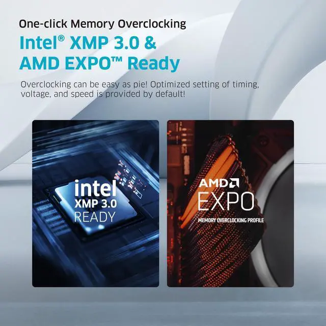 Alt view image 5 of 5 - KLEVV Bolt V DDR5 32GB (2x16GB) 6400MHz CL30 A-DIE 1.35V Gaming Desktop Ram Memory SK Hynix Chip XMP 3.0 / AMD Expo Ready (KD5AGUA80-64B300H)
