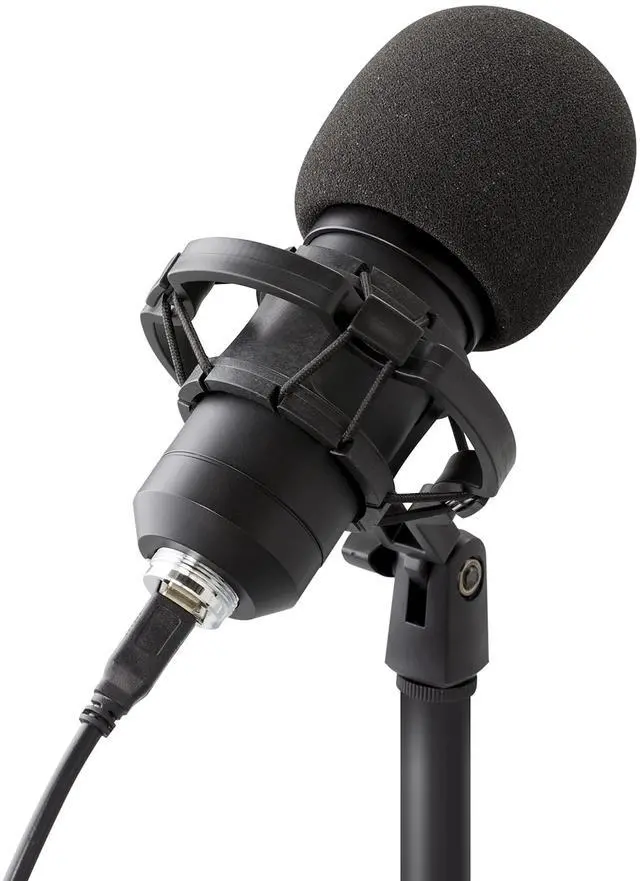 Alt view image 3 of 5 - Digital Podcast Studio Microphone USB Plug and Play, Built-in Noise Reduction, Compatible with PC and Mac, High Sampling Rate, Crystal Clear Sound, for Recording, Singing, Streaming
