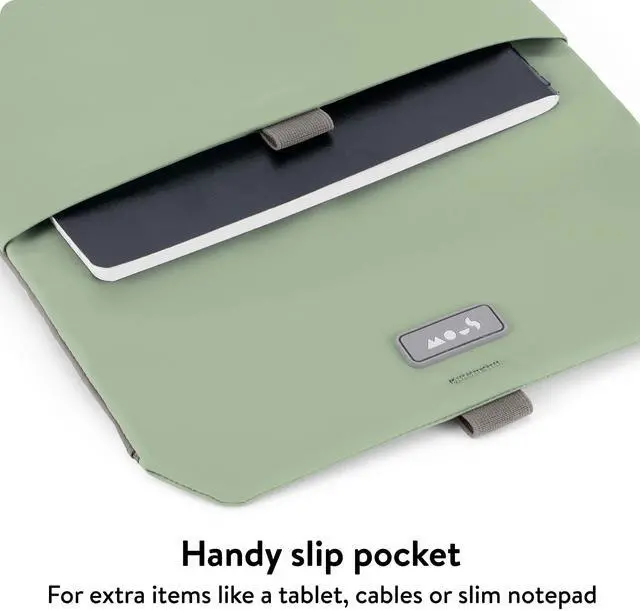 Alt view image 5 of 5 - Mous  Laptop Bag 14 inch Case - Universal Laptop Sleeve  Water Resistant Durable Cover - Sage