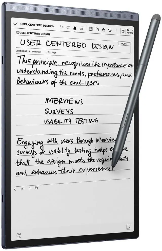 Main image of AINOTE Air 2, 8.2-inch AI Note-Taking Tablet E Ink Tablet with24 Level Adjustable Light,Electronic Notebook with Pen,Voice-to-Text Transcription, Multi-Languages Chatgpt Support, for Meetings,Study.