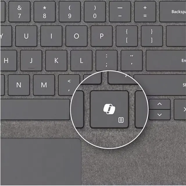 Alt view image 3 of 3 - Microsoft Keyboard/Cover Case Microsoft Surface Pro Tablet - Black