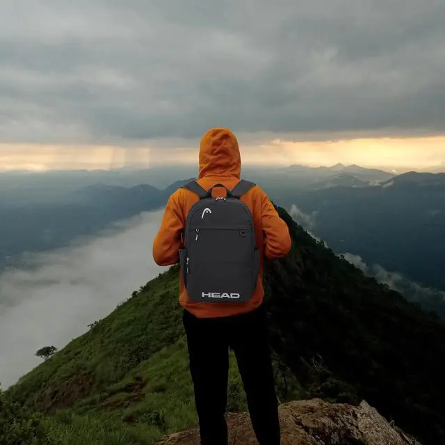 Alt view image 2 of 5 - HEAD Waterproof Travel Backpack for Women & Men, Lightweight Laptop Backpack Computer Bags fits 15.6 inch Notebook, Casual Daypack College Backpacks for Weekender Overnight/Sports Gym/Work/Fitness