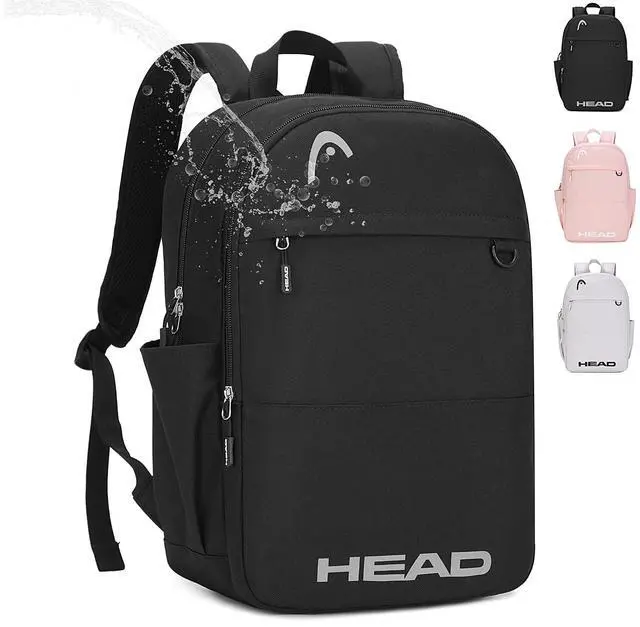Main image of HEAD Waterproof Travel Backpack for Women & Men, Lightweight Laptop Backpack Computer Bags fits 15.6 inch Notebook, Casual Daypack College Backpacks for Weekender Overnight/Sports Gym/Work/Fitness