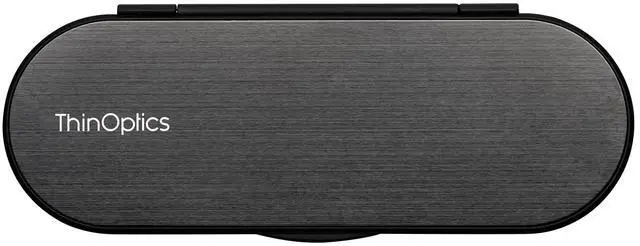 Main image of Always With You ThinOptics Case for Blue Light Blocking Reading Glasses for Computers & Screens - Ultra Lightweight and Durable - Metal Case Only