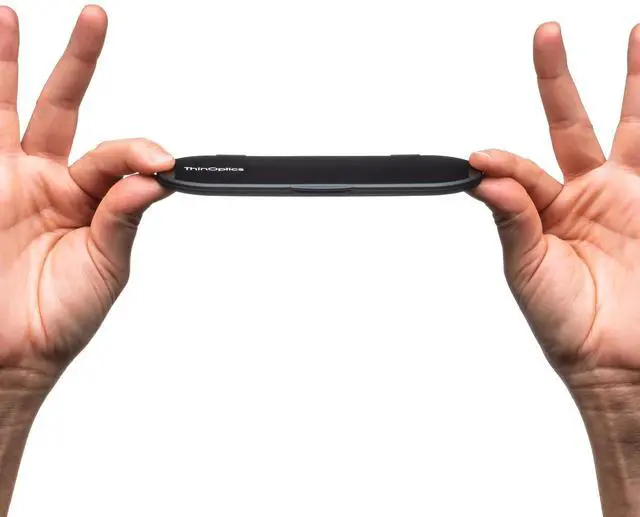 Alt view image 2 of 3 - Always With You ThinOptics Case for Blue Light Blocking Reading Glasses for Computers & Screens - Ultra Lightweight and Durable - Metal Case Only