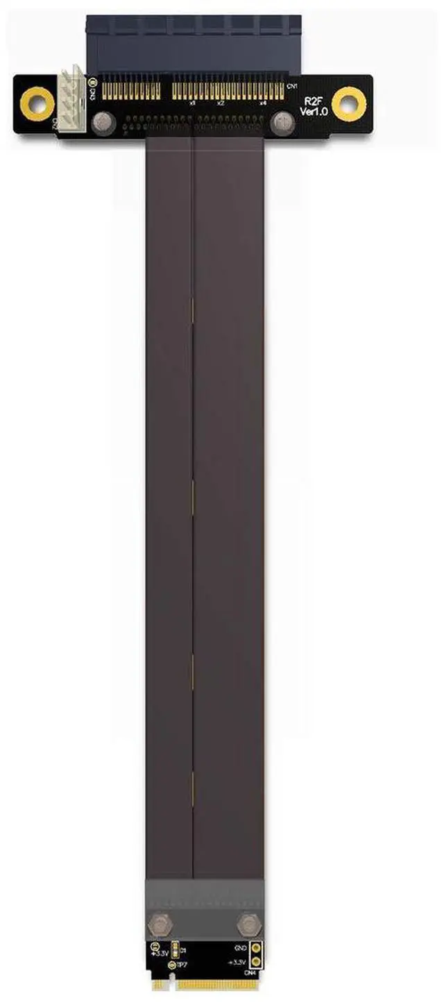 Main image of ADT-LINK Riser PCIe X4 3.0 PCI-E 4X to M.2 NGFF NVMe M Key 2280 Riser Card Gen3.0 Cable M2 Key-M PCI-Express Extension Cord 32G/BPS (15CM,R42SF)