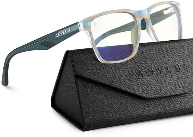 Main image of ANYLUV Blue Light Glasses for Men & Women, Stylish Blue Light Blocking Glasses, UV400 Protection & Anti Eyestrain Eyewear