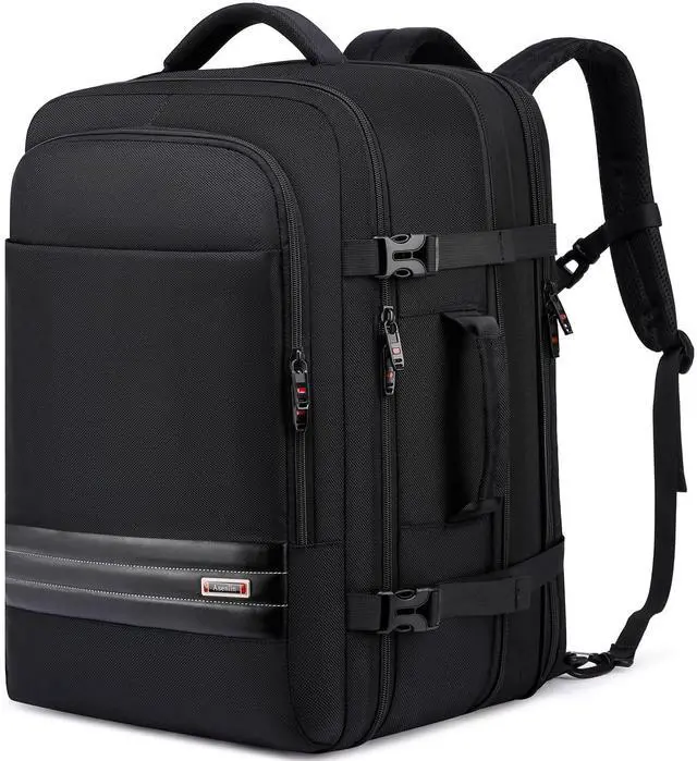 Main image of Asenlin Travel Backpack for Women Men40L-50L Expandable Carry on Backpack17 Inch Water Resistant Laptop Backpack for Weekender Overnight Extre Large Backpack-Black