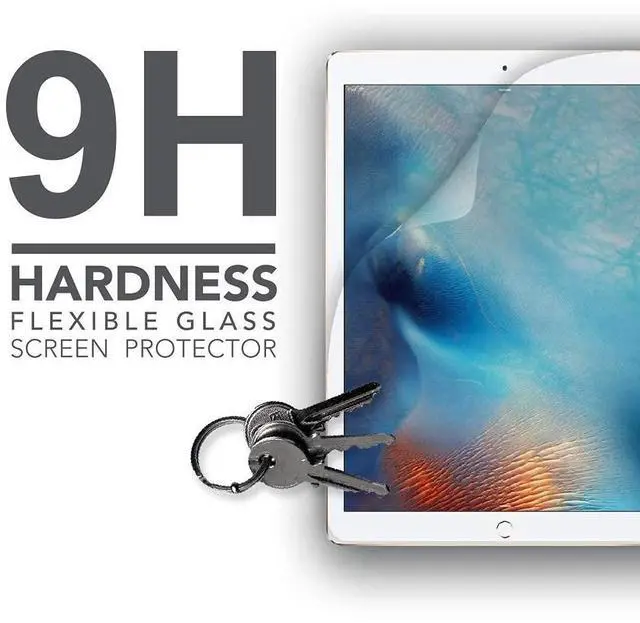 Alt view image 4 of 5 - ARMOR Flexible Glass Screen Protector for iPad Pro 12.9" (1st & 2nd Gen), 9H with HD