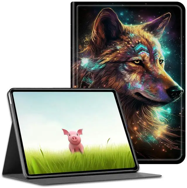 Main image of BEOTIWAD for All-New  Fire Max 11 Tablet (13th Generation,2023 Release),PU Leather Multi-Angle Anti Slide Stand Cases with Auto Wake/Sleep for Fire Max 11 2023 Tablet,Beautiful Wolf