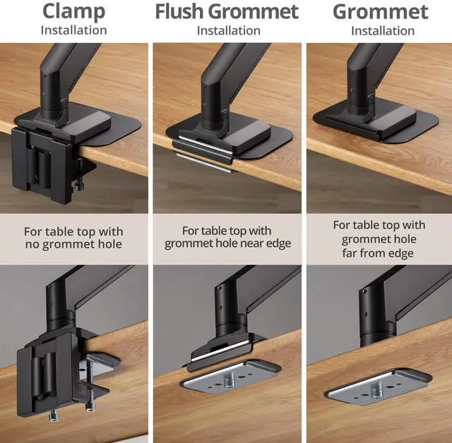 Alt view image 5 of 5 - AVLT Single Monitor Arm and Reinforcement Plate