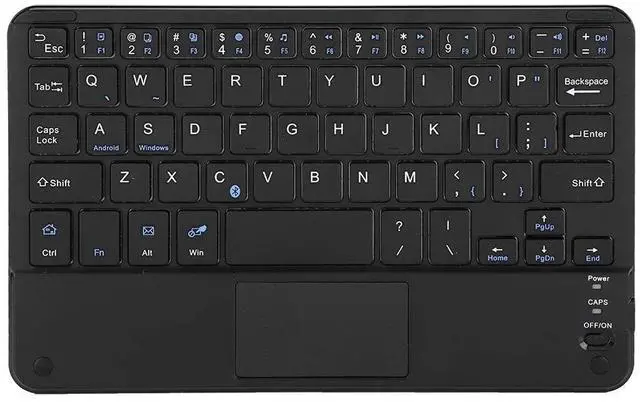 Main image of Keyboard, Portable Universal 7inch Bluetooth Keyboard with Touchpad for Tablet/Mobile Phone/PC, Compatible for for Android