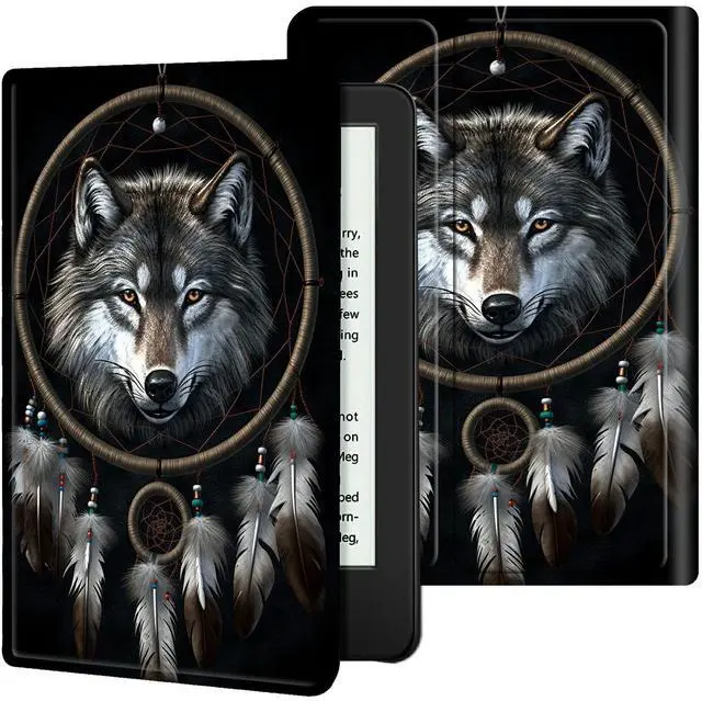 Main image of BREIDMKFM Slim for All-New  Fire HD 10 and Fire HD 10 Plus Tablet Case (Only Fit 13th Generation 2023 Release), Smart Standing Cover with Auto Sleep/Wake, Dreamcatcher Wolf