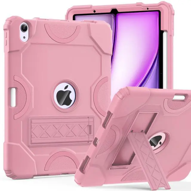 Main image of Cantis Case for iPad Air 11-inch (M3) 2025/ (M2) 2024, iPad Air 5th/4th Generation (2022/2020) 10.9 Inch, Heavy Duty Shockproof Rugged Protective for i Pad Air 11'', Rose Gold