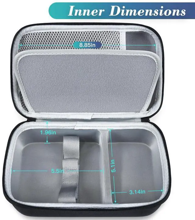 Alt view image 2 of 5 - Hard Carrying Case Compatible with Apple 2024 Mac mini Desktop Computer, Mac mini with M4 / M4 Pro chip CPU Travel Storage Case Fits for Magic Mouse and Charger Accessories