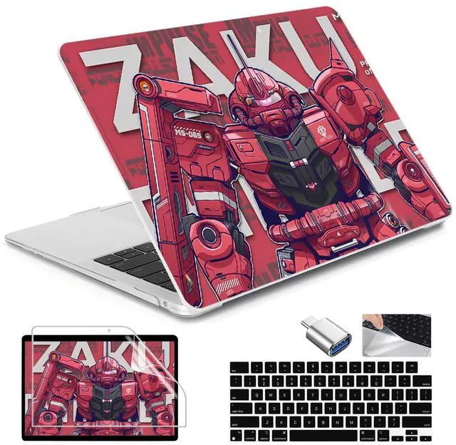 Main image of Conbovo Compatible with MacBook Air 13.6 inch Case M2 M3 M4 2022 2023 2024 2025 A3240 A3113 A2681, Plastic Hard Shell Case & Keyboard Cover & Type-C Adapter, Mecha