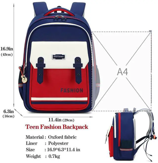 Alt view image 4 of 5 - Cyxunand Cute School Backpack,Kids Bookbag Teen Daily Bunny Backpacks for Girls Boys,Kawaii Large Capacity Travel Bags Laptop (Blue Sky)