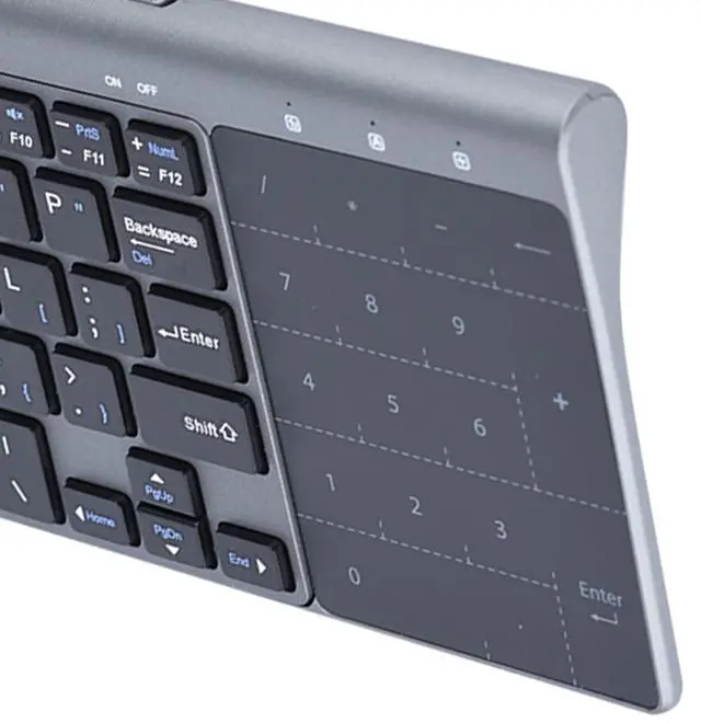 Alt view image 2 of 5 - Portable Keyboard with Touchpad, Slim Design for PC/Notebook/TV Box