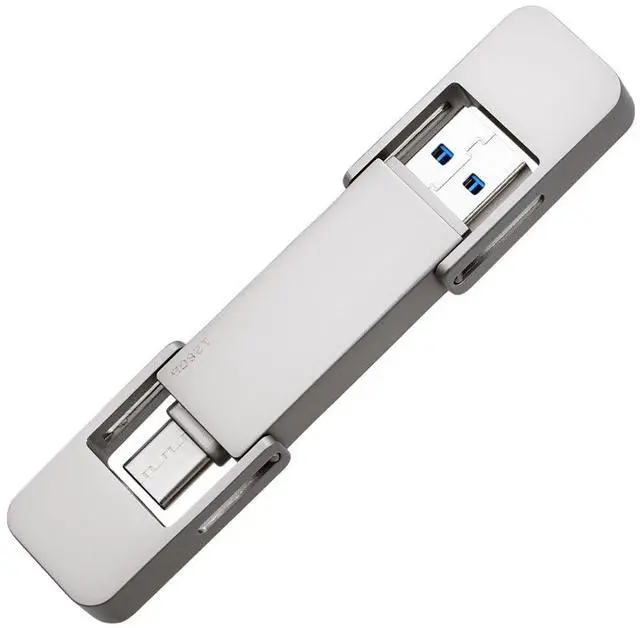 Main image of CHUCHENG USB Drive 128GB External SSD,USB 3.2 Gen 2 A+C Dual Port Portable SSD,Up to 550MB/s for Data Storage, External Solid State Hard Drive for iPhone 15/16 /Android/PC/Mac/Laptop