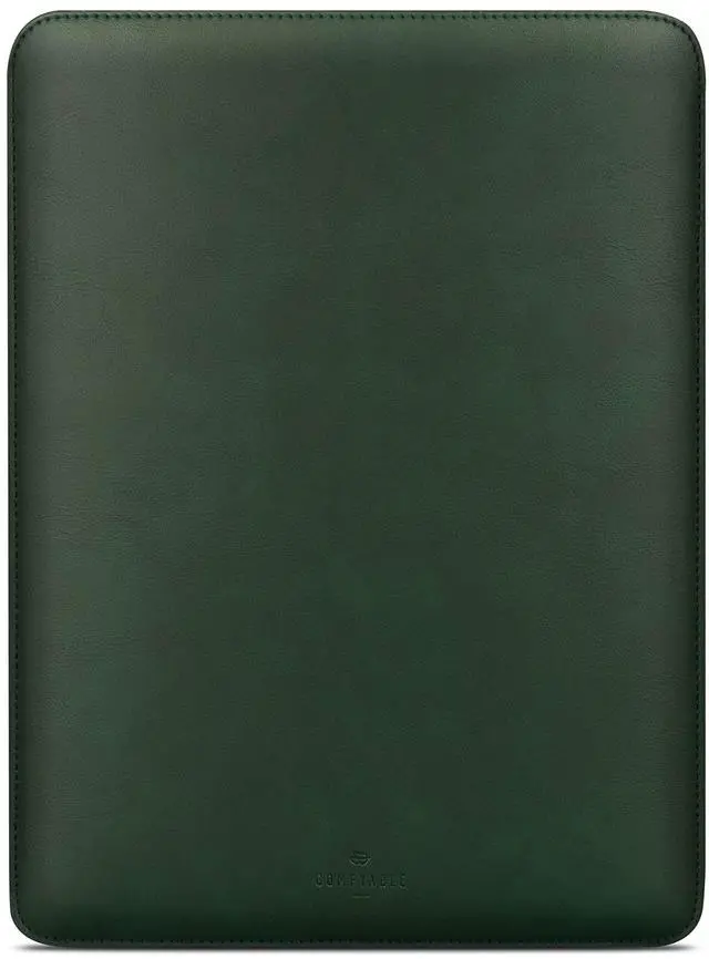 Main image of Comfyable Laptop Sleeve 14 Inch Precisely Compatible with MacBook Pro M4 M3 M2 M1 Pro/Max 2024, Faux Leather Cover Case 14 in, Green