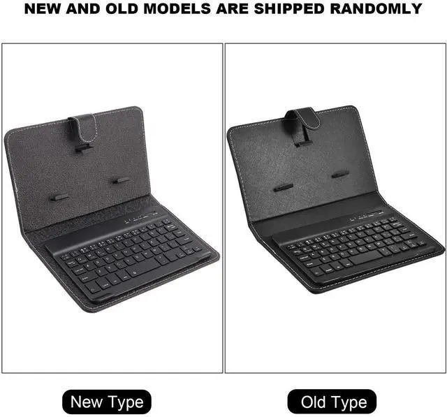 Alt view image 5 of 5 - Cuifati Bluetooth Keyboard & Case,2 in 1 Stylish Folio Stand case Cover + Detachable 3.0 Bluetooth Keyboard,for 4.5"-6.8" Android, and iOS Phones(Black)