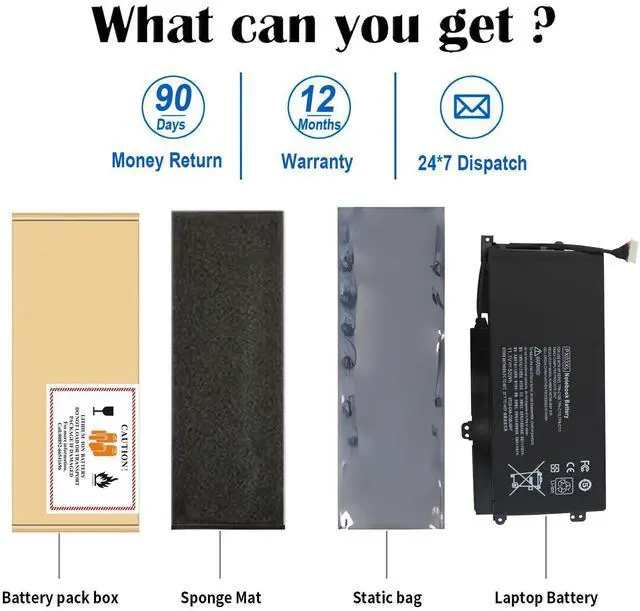 Alt view image 5 of 5 - SKY BOY PX03XL Notebook Battery for HP Envy 14 Touchsmart M6 M6-K M6-K125DX M6-K015DX M6-K025DX M6-K010DX M6-K022DX 14- K112NR 715050-001 714762-1C1 TPN-C109 TPN-C110 TPN-C111 HSTNN-LB4P M6-k088CA