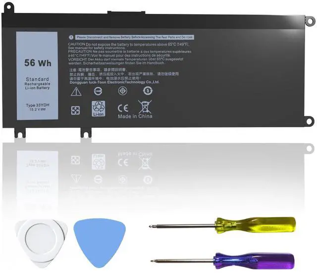 Main image of 33YDH 56Wh Replacement Laptop Battery for Dell Inspiron 17 7000 7773 7778 7779 7786 15 7577 3579 3779 5587 7588 G3 G7 G5 Latitude 3779 3579 3380 3490 3580 5587 3590 7588 PVHT1 P30E P30E001 81PF3 99NF2