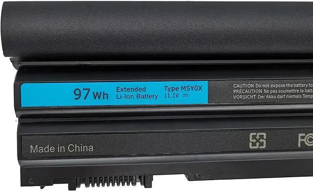 Alt view image 2 of 5 - M5Y0X 97Wh Laptop Battery Replacement for Dell Latitude E6420 E6430 E6440 E6520 E6530 E6540 E5420 E5430 E5520 E5530 Inspiron 4420 5420 5425 7420 7520 N4420 N4720 N5420 M421R M521R 2P2MJ NHXVW 71R31