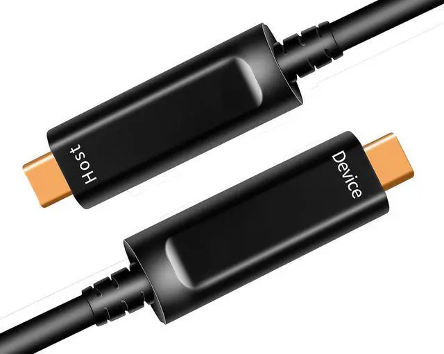 Main image of DWLCWY Fiber Optic USB C to USB C Cable(50ft),Slim High Speed 10Gbps USB 3.2 Gen2 Active Optical Cable for VR, Webcam, Laptop etc