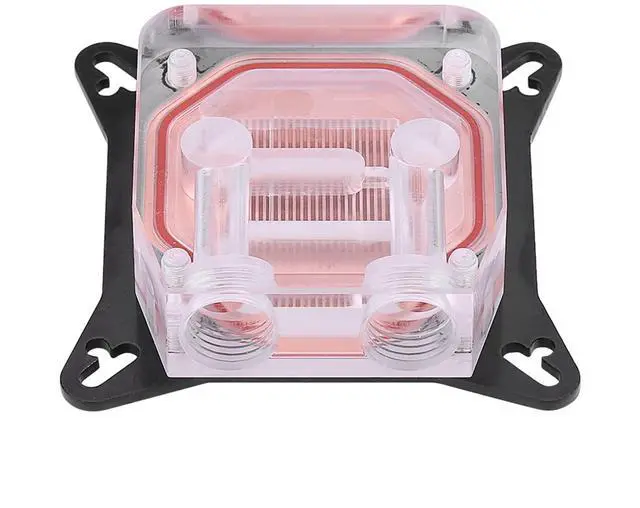 Main image of GPU Water Block Water Cooling Cooler Base, Copper POM Metal Water Cooling System Parts Kits for DIY PC with Waterway Component