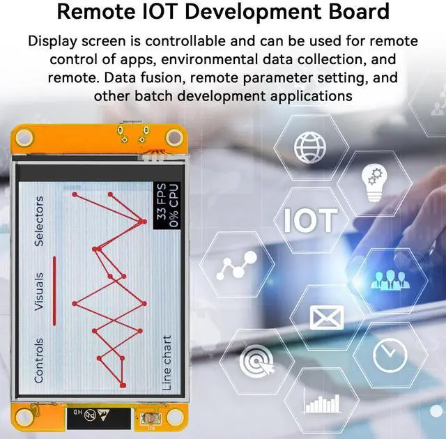 Alt view image 3 of 5 - 2.8" inch ESP32 Display ESP32-2432S028R ILI9341 Resistive Touch Screen, 240x320 TFT LCD Module WiFi Bluetooth Dual Core ESP-WROOM-32 Development Board for Arduino IDE,2PCS