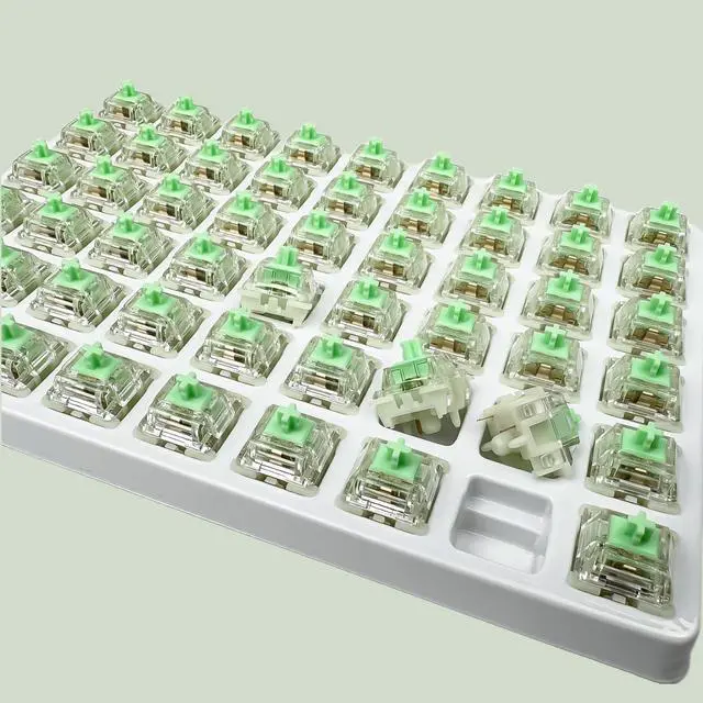 Alt view image 5 of 5 - GATERON Baby Kangaroo 2.0 Switches for MX Mechanical Keyboard, 5-Pin 59gf Heavy Tactile RGB 22mm Dual-Stage Spring Factory Pre-lubed Switches(Baby Kangaroo 2.0,108Pcs)