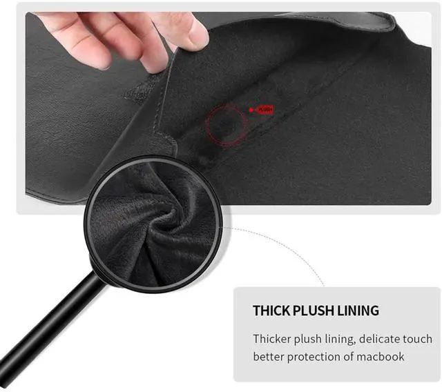 Alt view image 5 of 5 - 13-14 Inch Sleeve Case Cover for MacBook Pro 2016-2020/Surface Laptop 2017/Book 3 13.5", Laptop Slim Bag for 13-14" Lenovo Dell Toshiba HP Acer Chromebook (13-14 inch, Green)