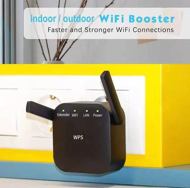 Alt view image 4 of 5 - 2025 Fastest WiFi Extender, WiFi Repeater, WiFi Booster, Covers Up to 10000 Sq.ft and 60 Devices, Internet Booster - with Ethernet Port, Quick Setup, Home Wireless Signal Booster