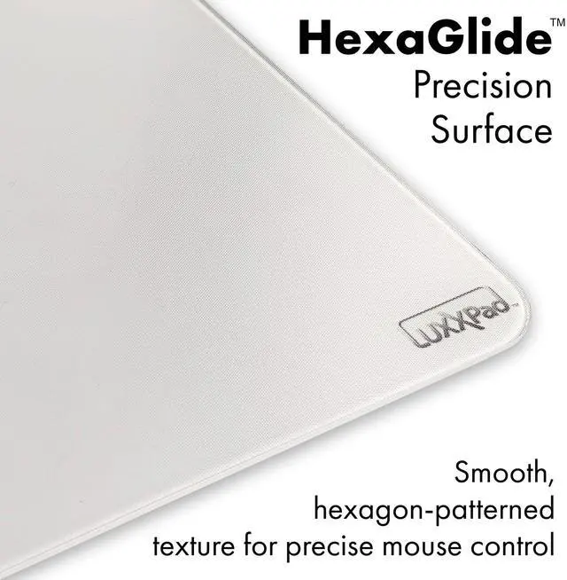 Alt view image 5 of 5 - Glassboard Studio LuxxPad Glass Mouse Pad - Mouse Pad Gaming and Dry Erase Note Taking Pad, Tempered Strong Glass with Rubber Non-Slip Feet for Gaming & Work (White, 10" x 14")