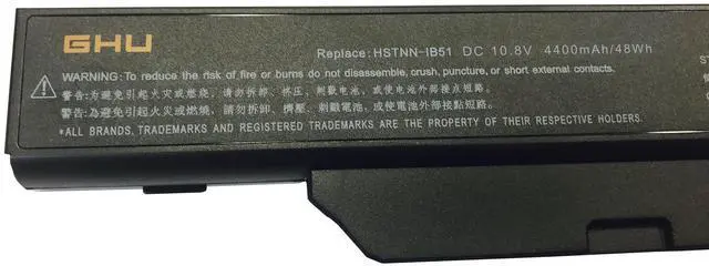 Alt view image 3 of 5 - GHU New Battery HSTNN-LB51 HSTNN-IB52 HSTNN-IB51 HSTNN-IB62 451086-121 451085-141 Compatible with HP Compaq 510 511 550 610 Series Notebook 6720S 6730S 6730 6735S 6820S 6830S