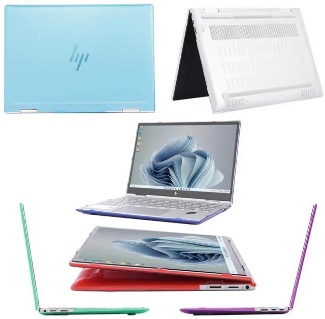 Alt view image 5 of 5 - mCover Case Compatible ONLY for 2023-2024 13.3" HP Envy x360 13-BF0000 Series 2-in-1 Convertible Notebook Computers (NOT Fitting Any Other HP Models) - Aqua