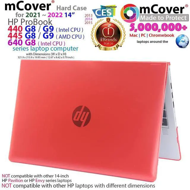 Alt view image 2 of 5 - mCover Case Compatible for 2021~2022 14" HP ProBook 440 G8 / G9 and 445 G8 / G9 Series Notebook PC Only (NOT Fitting Other HP Models) - Black