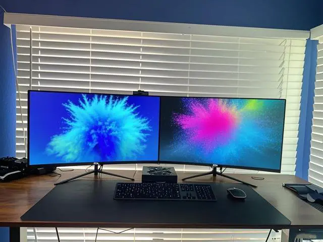 Alt view image 5 of 5 - ZZA 27 Inch Curved Monitor,VA Gaming Monitor,180Hz Refresh Rate, 1ms Response, 100% sRGB, 1080p Resolution,FreeSync,VESA Mountable