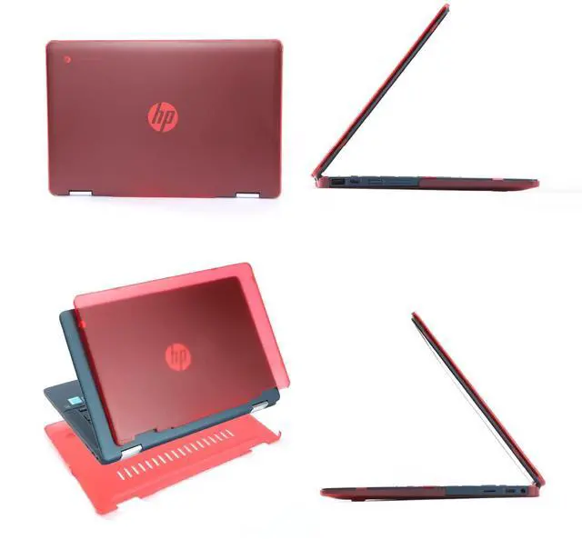 Alt view image 5 of 5 - mCover Hard Case Compatible ONLY for 2023~2024 14" HP Chromebook x360 14C-CD0000 Series Laptop Computers (NOT Fitting Any Other HP Chromebook & Windows laptops) - Aqua