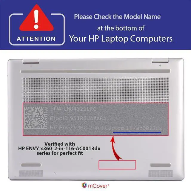 Alt view image 4 of 5 - mCover Case ONLY Compatible for 2024~2025 16-inch HP Envy x360 16-ACxxxx / 16-ADxxxx Series 2-in-1 Windows Notebook PC (NOT Fitting Any Other HP Models) - Green