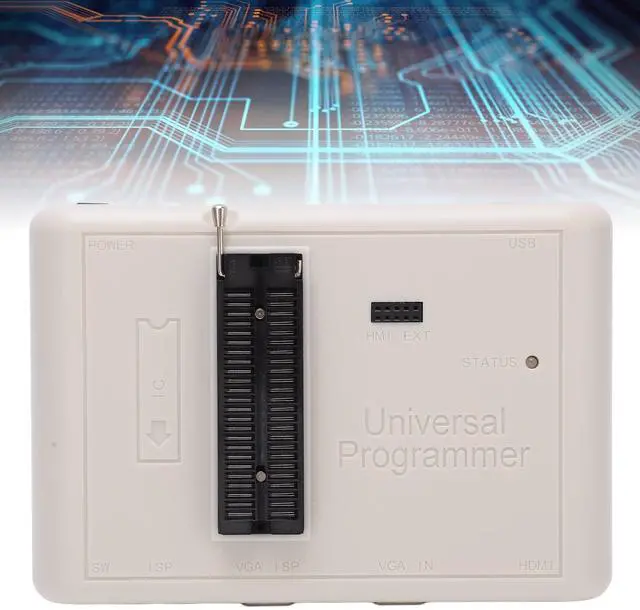 Alt view image 4 of 5 - Kadimendium Universal Chip Programmer Kit Extremely Fast Programmable Logic Circuits USB Universal Programmer Kit for IC LCD TV Monitor Car DVD RT809H with Cables