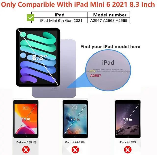 Alt view image 4 of 5 - KcoxdCn Slim Candy Colors Keyboard Case Compatible with iPAD Mini with S Pen Holder, Mutil Angles Stand Cover Detachable Wireless Keyboard (Dark Green, iPad Mini 2 3 4 5 (7.9 inch))
