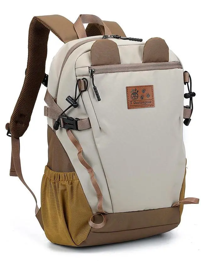Main image of ShyangLiang Leisure Sports Backpack for Teens Girls Boys, Middle School Backpack, University Backpack, Versatile Backpack, Lightweight Waterproof Travel Hiking Backpack(Khaki).